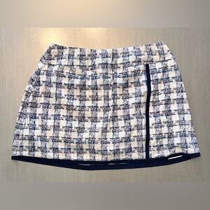 Womens Foray Golf Skort Blue & White